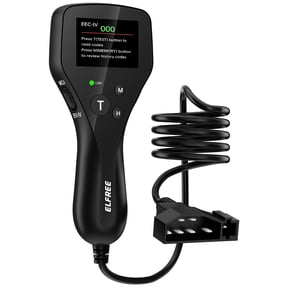 ELFREE OBD1 Scanner Compatible with Ford Lincoln Mercury 1981-1995, LCD Display Code Reader with Definitions, Plug and Play OBD1 Scann Tool, Reinforced Pins, 9FT Cable
