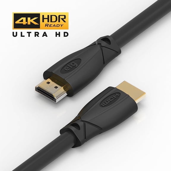 ELG 4K HDMI Cable 10FT High Speed 18Gbps HDMI 2.0 with HDR ARC Ethernet 24K Gold Connectors