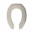 thumbnail image 1 of Bemis 2155SSCT346 Elongated Open Front Less Cover Commercial Plastic Toilet Seat in Biscuit with STA-TITE Self-Sustaining Check Hinge and DuraGuard, 1 of 2