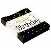 ELGNT HPY BDAY-13"X13" NAPKIN 12 PACK