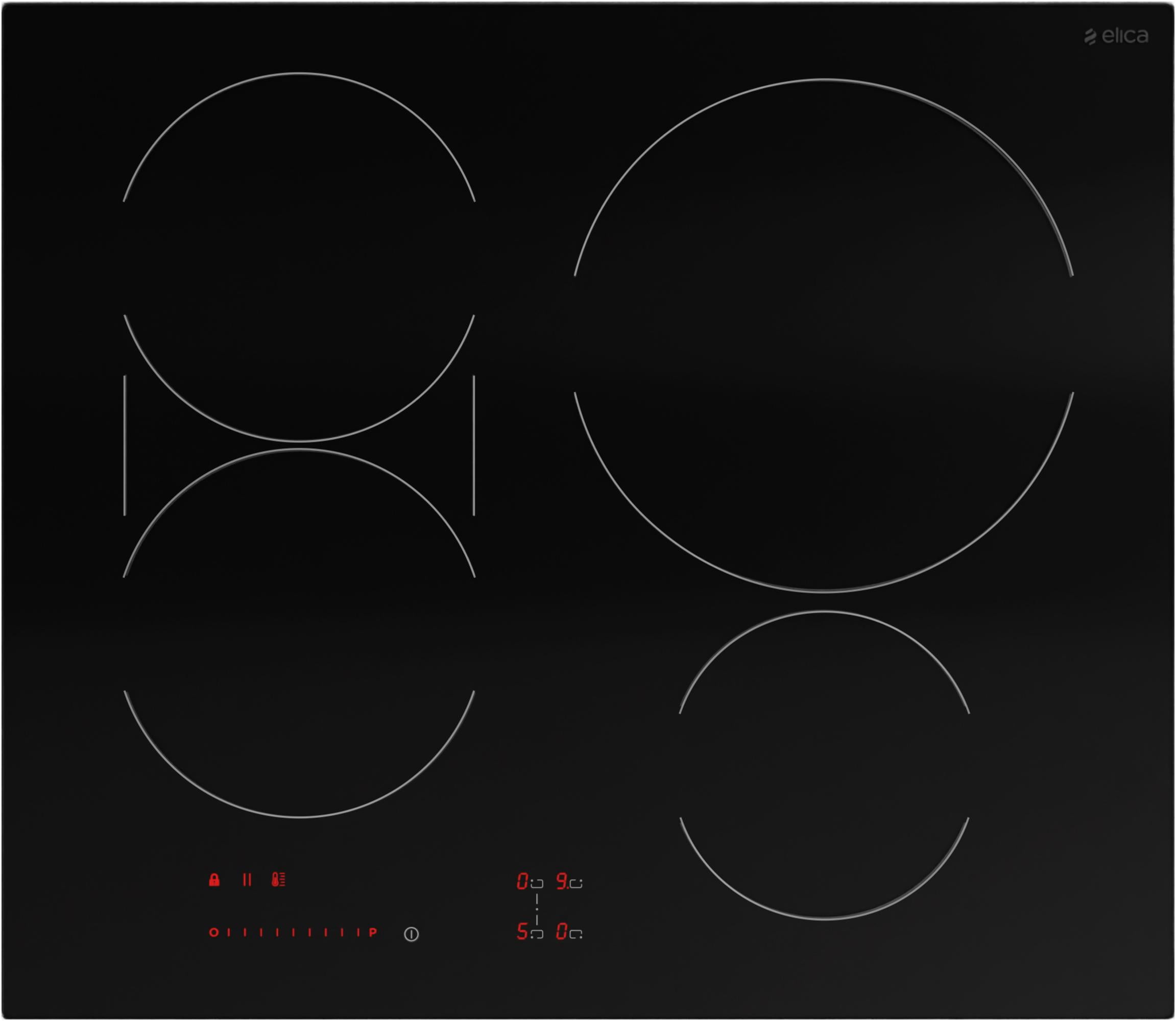 Elica Eiv424 Volta Series 24" Wide 4 Burner Induction Cooktop - Black