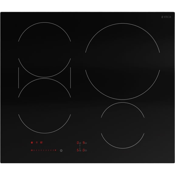 Elica Eiv424 Volta Series 24" Wide 4 Burner Induction Cooktop - Black