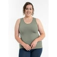 thumbnail image 1 of ELIETIAN Reversible Seamless Shaping Tank Top – One Size Curvy Fit/Plus Size 12-22, 4-Way Stretch, Breathable Comfort, 1 of 11