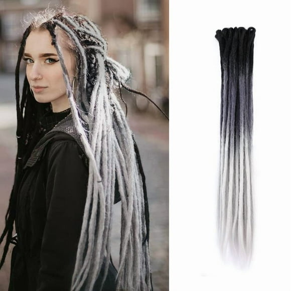 ELIGHTY Dreadlock Extensions - 24 Inch Synthetic Braids, Soft faux Locs, Dreads, Crochet Locs, Reggae Hair, Dreadlocks Extension Braiding Hair For Women/Men (24 Inch (20 Strands/Pack), 3-17)