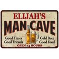 thumbnail image 1 of ELIJAH'S Man Cave Gift Metal Sign Wall Decor Gift 12x18 112180011494, 1 of 1