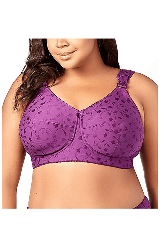 Aubergine Jacquard Softcup with Cushioned Straps Bra, US 36F, UK 36E, NWOT