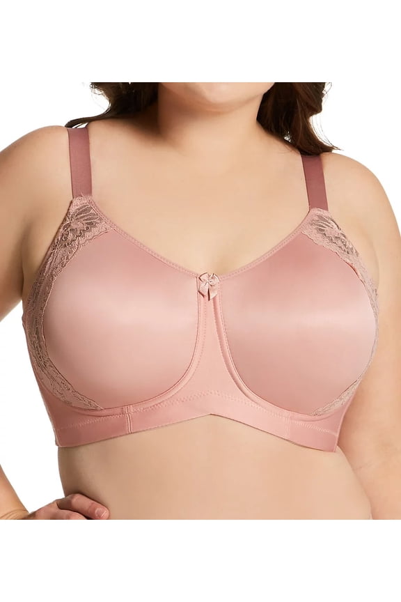 Dusty Rose Microfiber & Lace Molded Softcup Bra, US 38M, UK 38J, NWOT