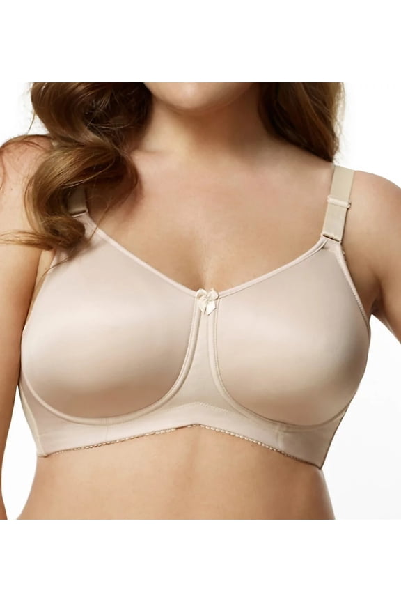 Nude Molded Spacer Foam Wireless Softcup Bra, US 46H, UK 46FF, NWOT