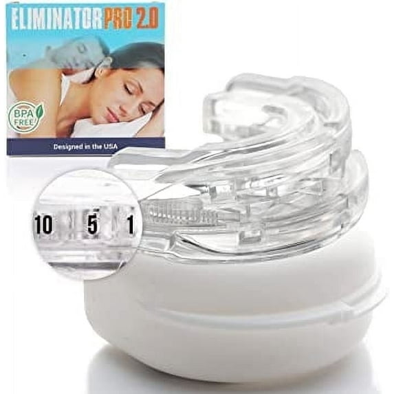 ELIMINATOR PRO 2.0 STOP Snoring Sleep Aid Custom Night Mouth Guard Mouthpiece Dr Approved