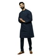 thumbnail image 1 of ELINA FASHION Men's Cotton Kurta Pajama Set Tunic Indian Festival Traditional Wear, 1 of 6
