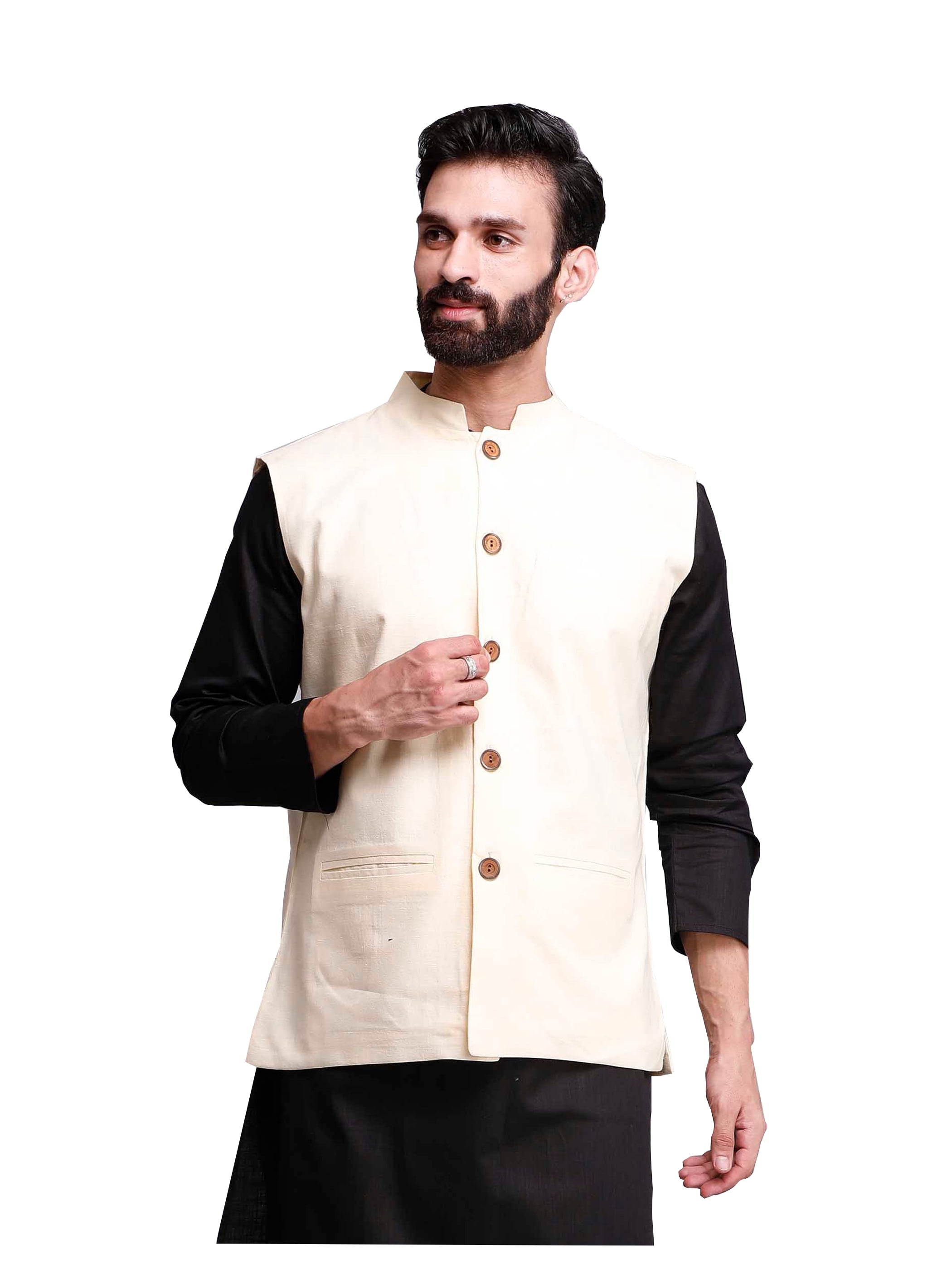 Men's Bandhgala Jodhpuri Nehru Jacket Waistcoat & Pant Set - Indian Festive Ethnic Wear