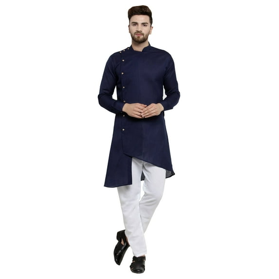 ELINA FASHION Men's Indian Cotton Kurta Pajama || Designer Kurta Payjama Wedding Ethnic Diwali Puja Set