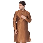 ELINA FASHION Mens Tunic Banglori Silk Kurta Pajama Set Indian Traditional Wear