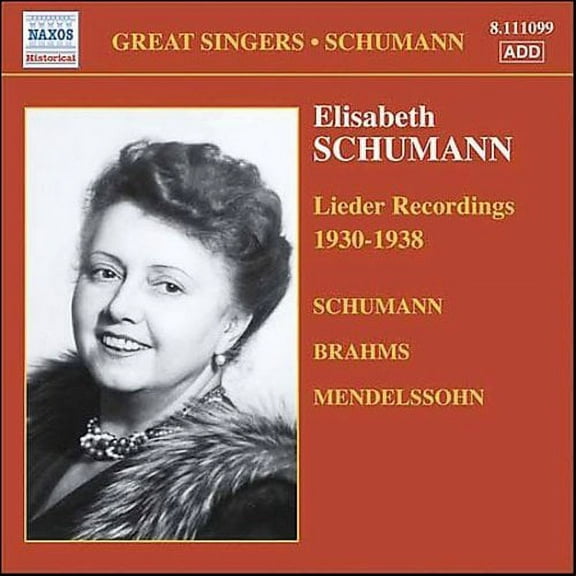 ELISABETH SCHUMANN, LIEDER RECORDINGS