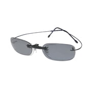 ELITE EYEWEAR 051 C-CLIP EYEGLASS FRAME/GLASSES RIMLESS WITH SUNGLASS CLIP-ONS