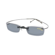 ELITE EYEWEAR 256 EYEGLASS FRAME/GLASSES RIMLESS LENSES WITH SUNGLASS CLIP-ONS