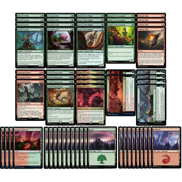 ELITE Gruul Dinosaur Deck - Red Green - Creatures - 60 Card - Modern - MTG NM/M! - Walmart.com ELITE Gruul Dinosaur Deck - Red Green - Creatures - 60 Card - Modern - MTG NM/M! - Walmart.com