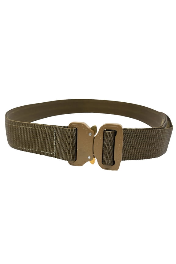 Shooters Belt with Cobra Buckle, Color: Coyote, Size: S (CSB-T-SM)