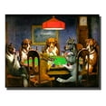 thumbnail image 1 of ELITEART-Dogs Playing Poker by Cassius Marcellus Coolidge Oil Painting Reproduction Giclee Wall Art Canvas Prints Size:30 "x 23 ", 1 of 4