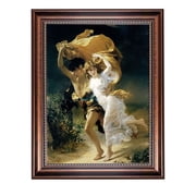 ELITEART -The Storm by Pierre Auguste Cot Giclee Framed Art Canvas Reproduction Prints for Home Decoration Framed Size23x16 1/2