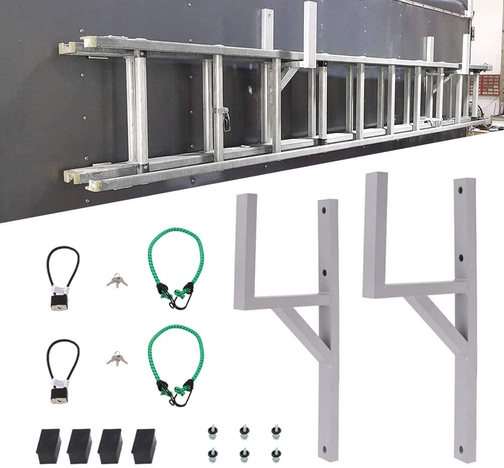 Inside Mount Ladder Racks ELITEWILL 2pcs Universal Cargo Aluminum Side Mount Ladder Racks Fit for ...