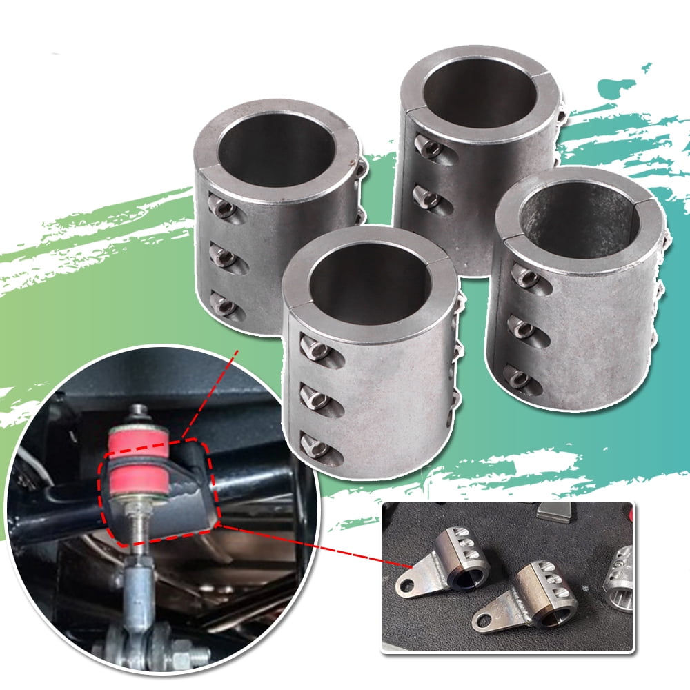 Stainless Steel Beam Clamps 4 Steel Tube Clamps Bolt On 1.50" 1 1/2" Roll Cage Mounts 1 In Pipe Clamps - Foto 7