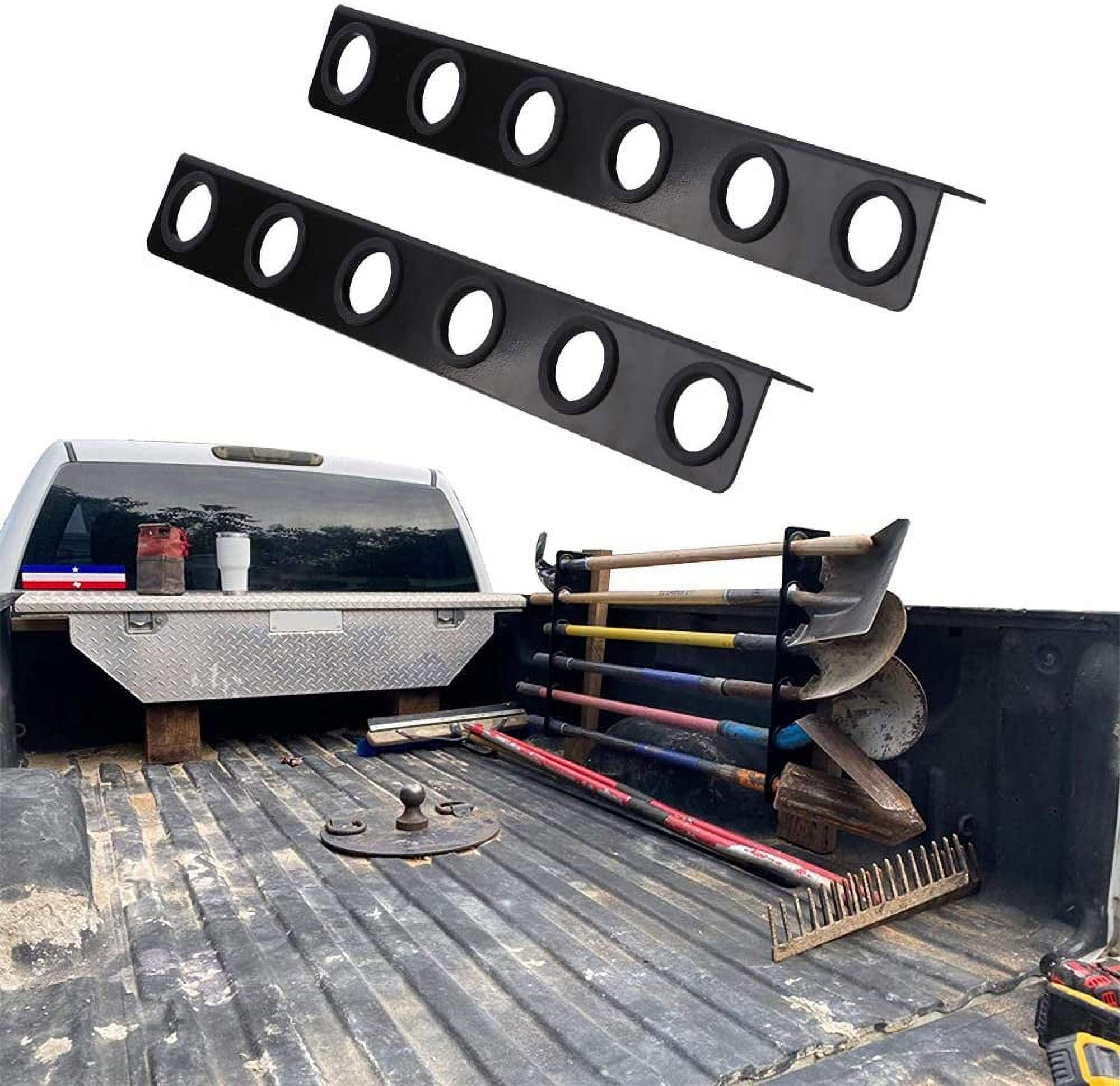 ELITEWILL 6-Tool Landscape Truck Trailer Rack Tool Storage Rack Shovel Rack
