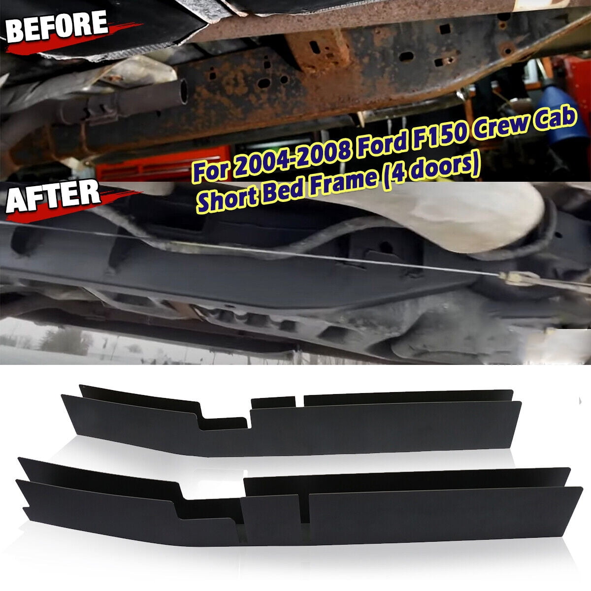 ELITEWILL Front Frame Rail Rust Repair Kit For 20042008 Ford F150