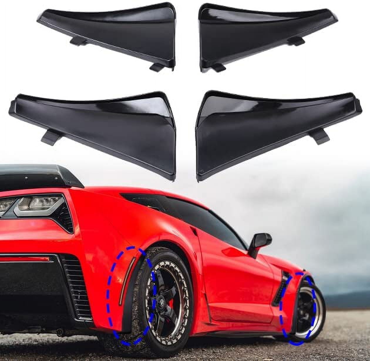 ELITEWILL Front & Rear Splash Guards Mud Flaps Fender XL Extended Style Compatible with 2020