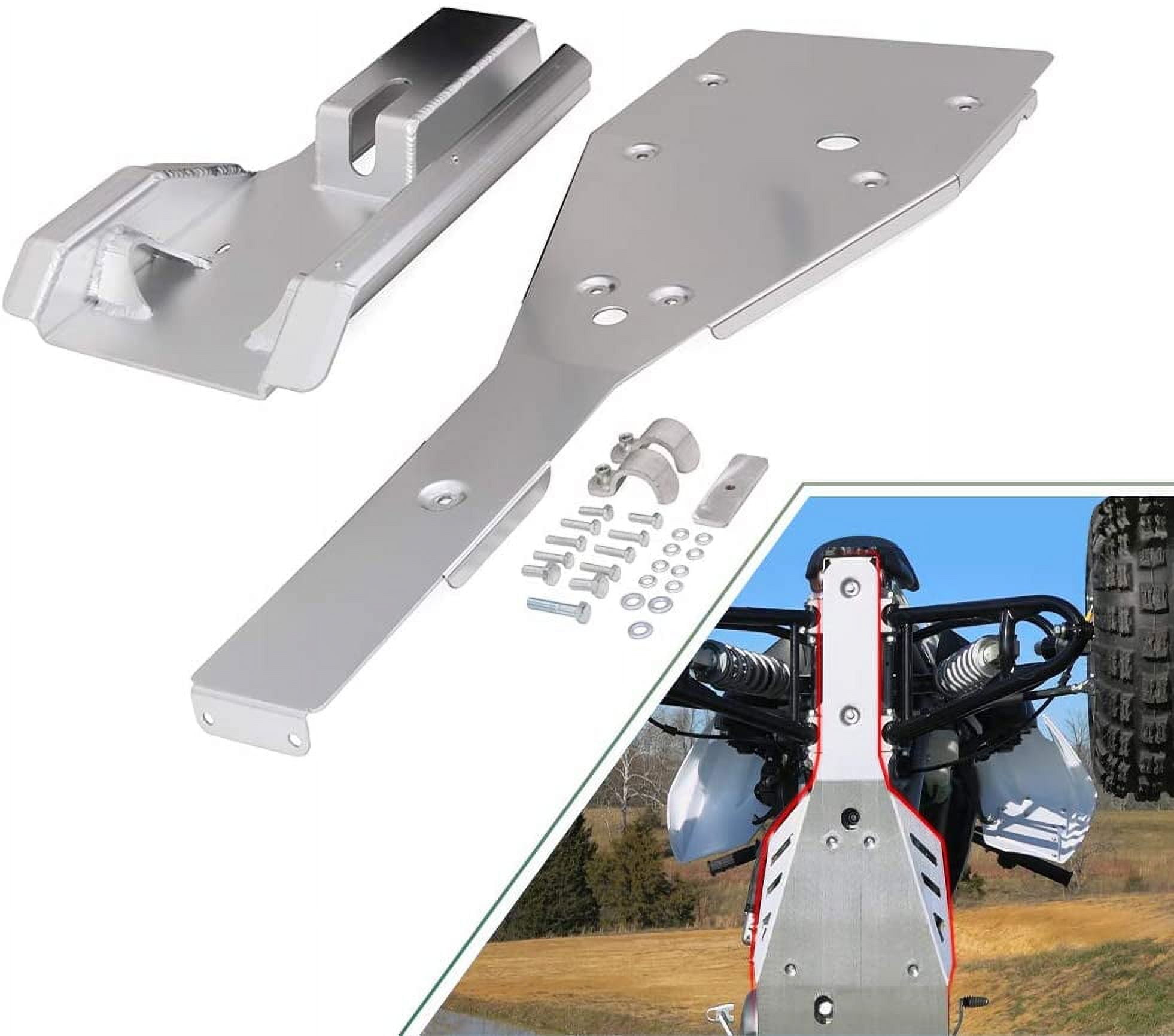 ELITEWILL Full Chassis Glide & Swing Arm Skid Plate Gaurd Combo Fit for