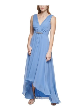 Eliza j techno scuba pleat evening dress sale