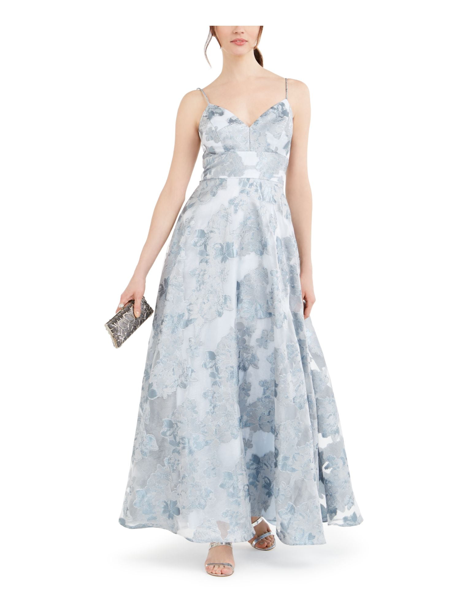 Eliza j blue store floral maxi dress