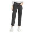 thumbnail image 1 of ELIZABETH AND JAMES Womens Black Color Block Straight leg Jeans Size: 26, 1 of 3