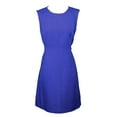 thumbnail image 1 of ELIZABETH MCKAY Blue Sleeveless Crewneck Julia Shift Dress 5078, 1 of 3