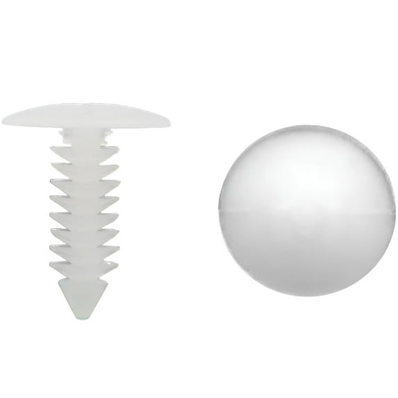 ELK 1" Vapor Barrier Fasteners for Crawl Space Encapsulation and Automotive Repairs - Secure Moisture Barriers with Precision Dimensions and Effortless Installation (White, 500 Pack)