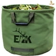 thumbnail image 1 of ELK 33-Gallon Multipurpose Garden Leaf Waste Bag - Durable Canvas for Yard Cleaning, Harvesting, and Storage - Heavy Duty with Rubber Handles and PVC Elastic Bone, 1 of 8