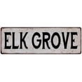thumbnail image 1 of ELK GROVE Vintage Look Rustic Metal 6x18 Sign City State 206180041228, 1 of 1