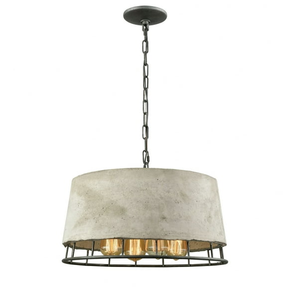 14319/4-Elk Home-Brocca - 4 Light Chandelier in Modern/Contemporary Style with Urban/Industrial and Modern Farmhouse inspirations - 12 Inches tall and