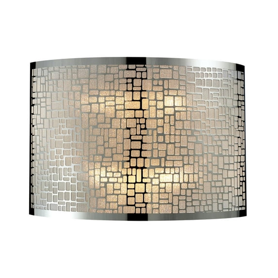 ELK Lighting 31040-2 Medina 2 Light Wall Sconce In Polished Stainless Steel