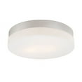 thumbnail image 1 of ELK Lighting Alico Disc 2 Light Flush mount In Metallic Grey And White Opal Glass - Grande, 1 of 2