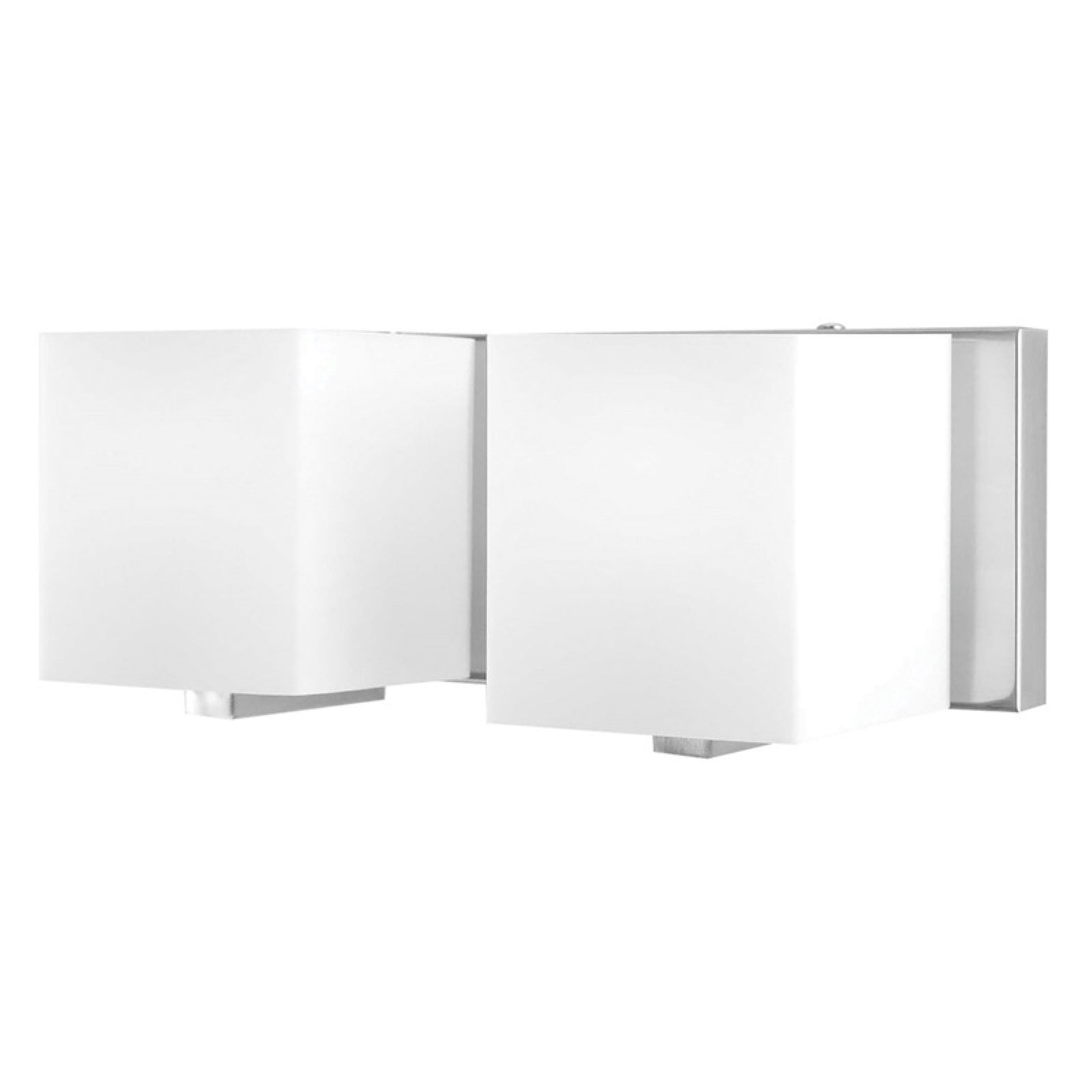 Light Borg ELK Lighting Borg 2 Light Vanity In Chrome And White Opal Glass (BV742 ...