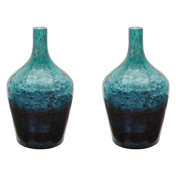 Emerald Ombre Bottle - Set Of 2