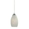 thumbnail image 1 of Elk Lighting Etched Glass 1 Light Pendant in Polished Chrome, 1 of 2