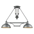 thumbnail image 1 of Elk Lighting Farmhouse - Two Light Pulldown Island, Weathered Zinc Finish, 1 of 2
