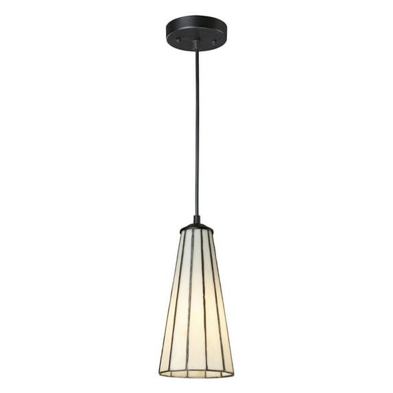 ELK Lighting Lumino 1 Light LED Pendant In Matte Black And Comet White (70000-1CW-LED)