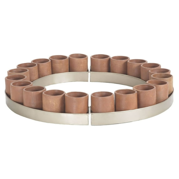 ELK Lighting Natural Kilnbricke Centerpiece Candle Holder