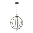 thumbnail image 1 of Elk Stanton Metal Chandelier In Weathered Zinc Finish 11846/3, 1 of 2