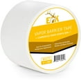 thumbnail image 1 of ELK Vapor Barrier Tape Moisture Barrier Seam and Seal Adhesive for Crawlspace Encapsulations, Masking, Underlayment or Marine Use, Waterproof 9 Mil Poly Tape (4 Inches x 180 Feet, White, 1 Pack), 1 of 7