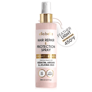 ELLA BELLA  All-in-1 Heat Protectant Spray for Hair   Repair, Protect, and Nourish with UV Shield   Cruelty-Free Formula with Argan Oil, Jojoba, and Keratin   Professional Hair Heat Protection Spray