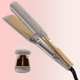 thumbnail image 1 of ELLA BELLA® Titanium Flat Iron Hair Straightener (with Infrared) • Professional Straightening Iron • Digital Display to Accurately Control Temperature • As Featured in Good Housekeeping (Champagne), 1 of 8